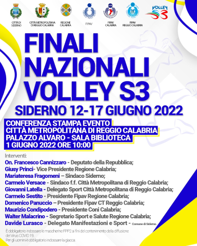 Conferenza stampa presentazione Finali Nazionale Volley S3